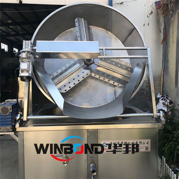 全自動控溫控時油炸機，大型魚豆腐真空油炸機